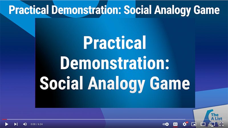 Social Analogy Game